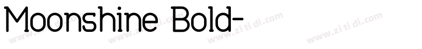 Moonshine Bold字体转换